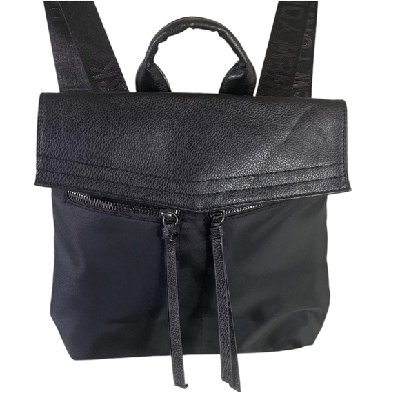 Botkier New York Trigger Black Bag Mini Backpack Black Nylon - Picture 1 of 12